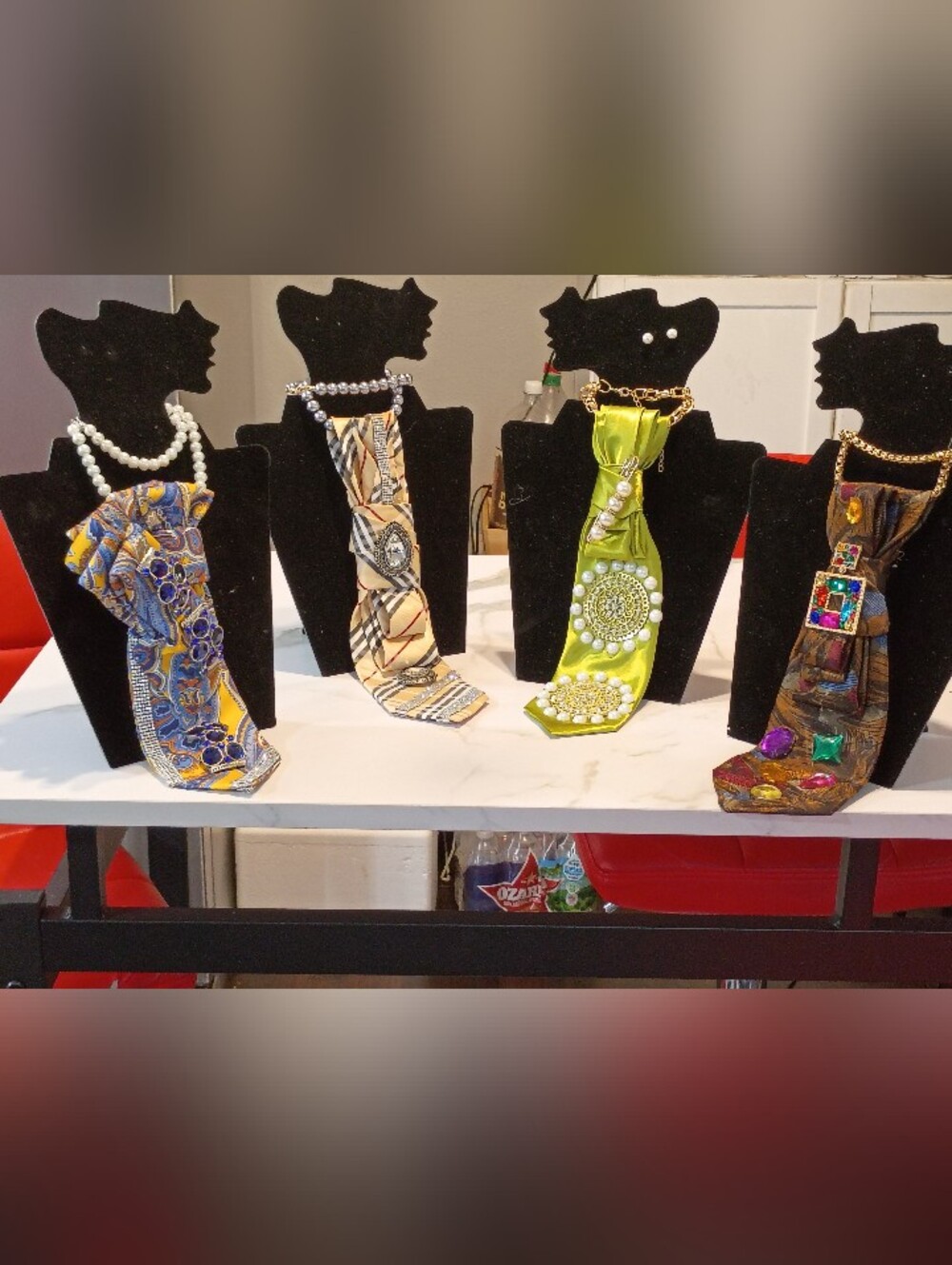 GiGi's Chic' Statement Tie Originals with Jewels - Multi Color